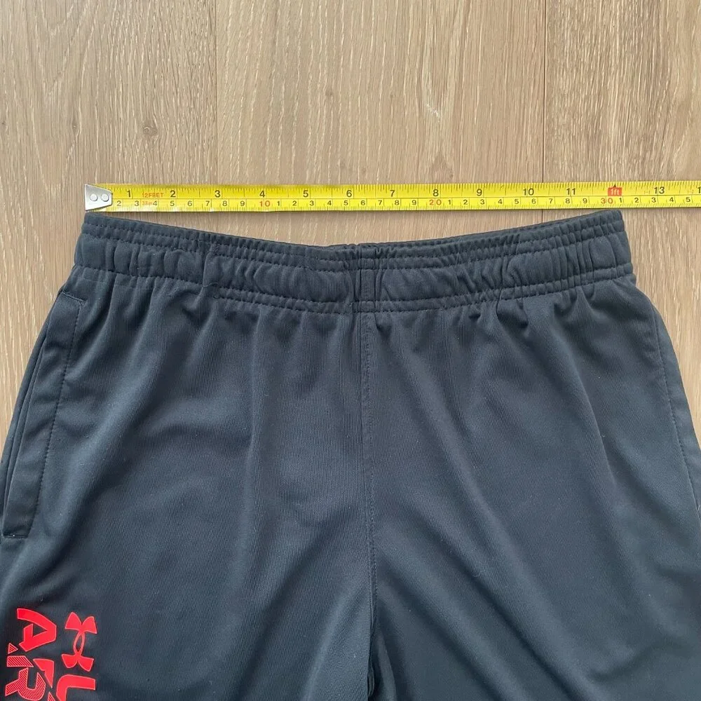 Under Armour Shorts Boys Youth Large Black UA Stunt 3.0 Performance Athletic Gym - Picture 9 of 16